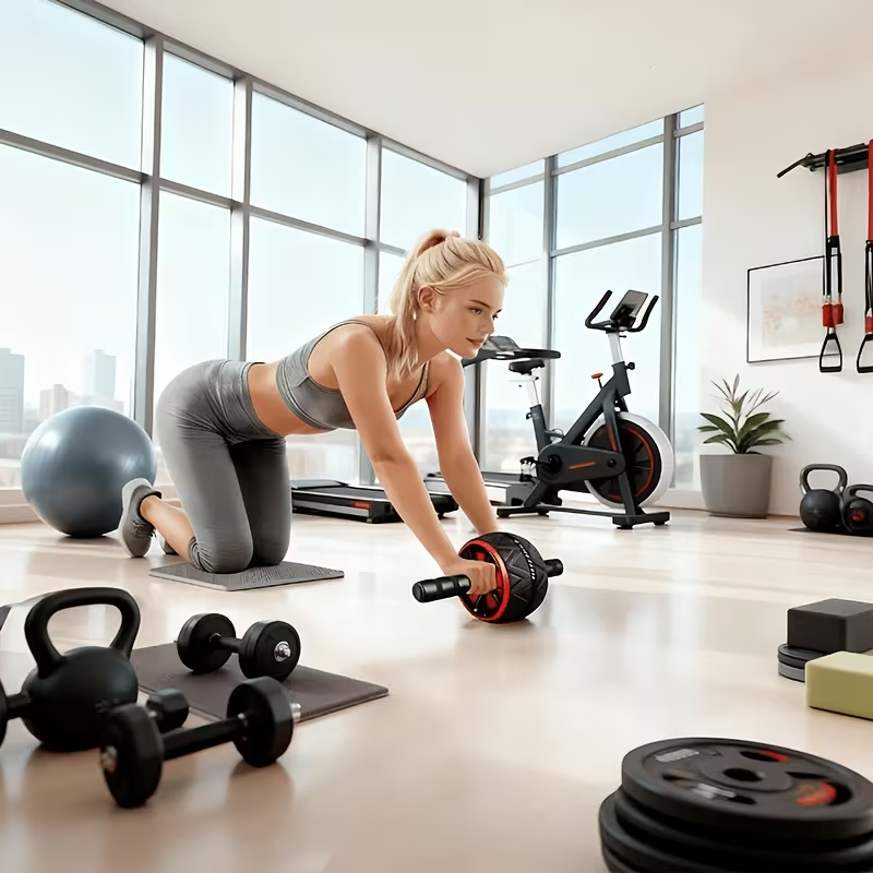 Ab Roller Wheel and Knee Mat,  - Sports Equipment Online recension och pris