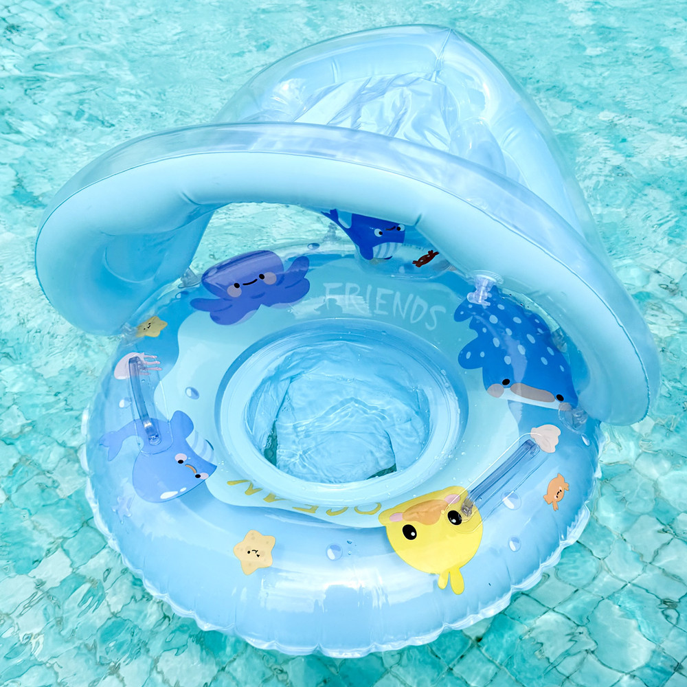 1Pcs Sunshade Swim Ring Inflat - Pull Buoy Swimming recension och pris