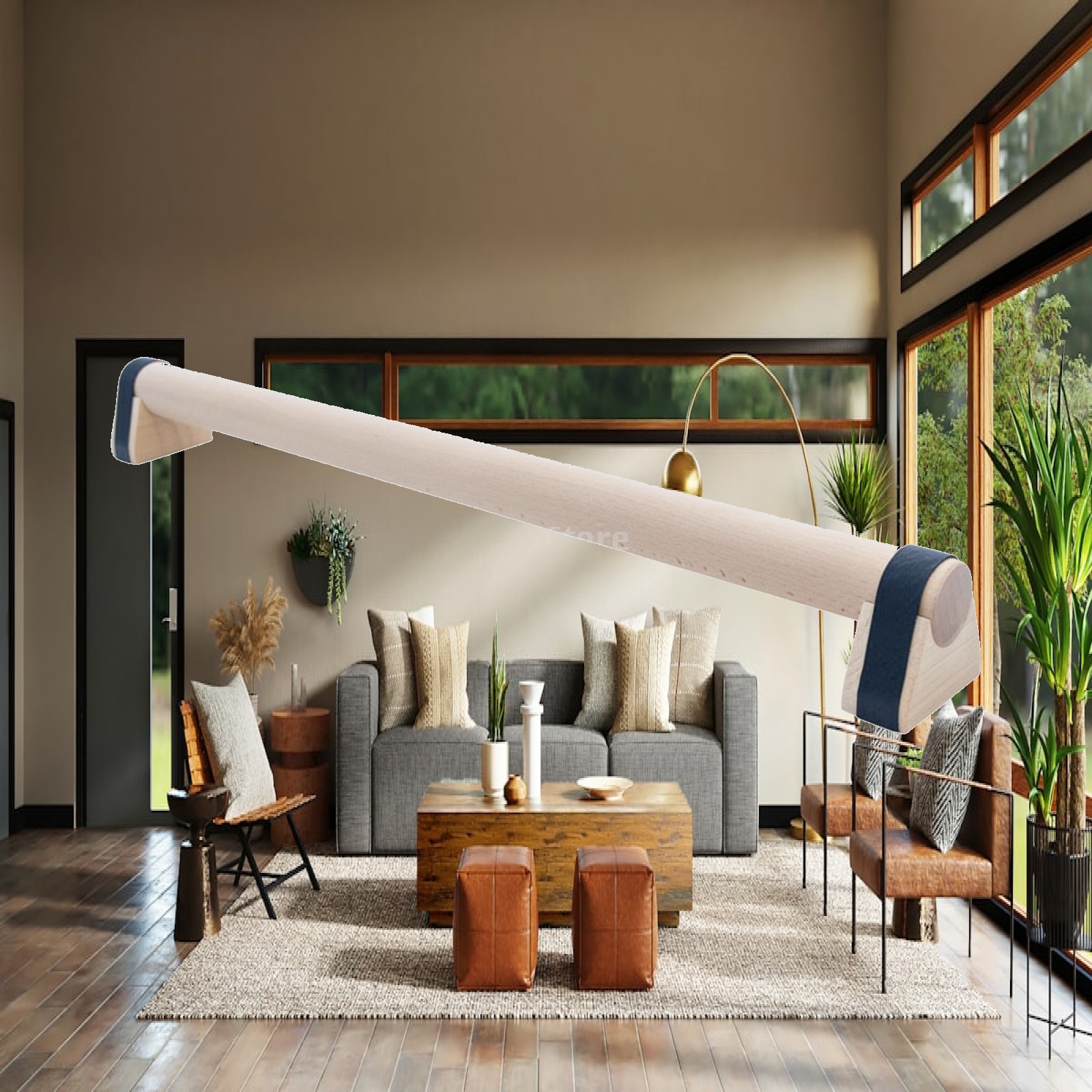 Wooden Balance Beam Cylindrica - Gymnastics Beam Floor recension och pris